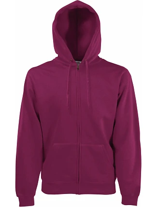 Fruit of the Loom Classic Hooded Sweat Jacket Mikina s kapucňou 16.2062 bordová Fruit of the Loom Classic Hooded Sweat Jacket Mikina s kapucňou 16.2062 bordová