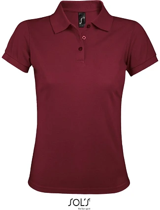 SOL'S Prime Women Dámske polo tričko z hrubej bavlny 25.0573 bordová SOL'S Prime Women Dámske polo tričko z hrubej bavlny 25.0573 bordová