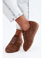Tenisky Barefoot z prírodného semišu Zazoo N1422, hnedé Tenisky Barefoot z prírodného semišu Zazoo N1422, hnedé
