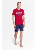 Pyžamo Lars 38869-33X Červená a tmavo modrá - Henderson