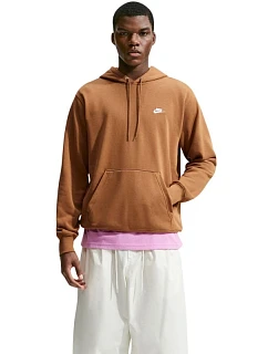 Pánska mikina Nike Club FT PO Hoodie svetlohnedá FN3866 270