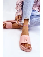 Damskie Klapki Big Star LL274425 Jasnoróżowe