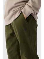 Chłopięce Spodnie Joggery Casual Gładkie 4F 4FJWMM00TTROM0812-43S Khaki