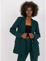 Dámska bunda DHJ MA 15556 tmavo zelená