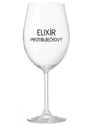 ELIXIR PROTIBLE - číry pohár na víno 350 ml