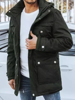 Pánska zimná zelená bunda FashionStreet TX4280