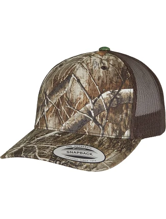 Flexfit 6606RC 6-panelová truckerová čiapka „Realtree Camo“ 55.06RC camo tree/edge Flexfit 6606RC 6-panelová truckerová čiapka „Realtree Camo“ 55.06RC camo tree/edge