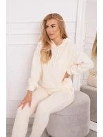 Tepláková súprava s kapucňou ecru Tepláková súprava s kapucňou ecru