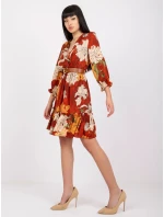 Šaty LC SK 22K 3039.51P tmavo oranžová