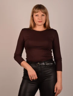 Manati 3/4 košeľa hnedá