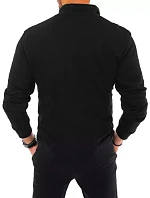 Pánska mikina na zips čierna FashionStreet BX5029 Pánska mikina na zips čierna FashionStreet BX5029