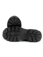 Lee Cooper dámske trapper topánky dámske zateplené kožené slingbacks čiernočervené dámske topánky