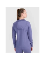 Dámska tréningová mikina s kapucňou regular rýchloschnúca 4F 4FRSS25TFSWF467-32S