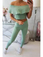 Sada s volánikom tmavá mäta