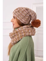 Dámsky fleecový set 4 Seasons K263 camel+white