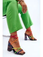 Modne Sandały Na Obcasie Multikolor Josette