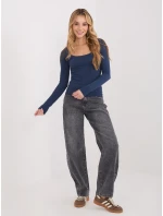 Blúzka WT BZ A1174.29P tmavomodrá