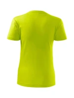 Klasické nové tričko dámske limetkové