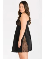 Dámska nočná košeľa Inessa K823 Black - Gorsenia