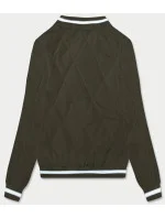 Dámska bunda typu bomber v army farbe (16M9070-136)
