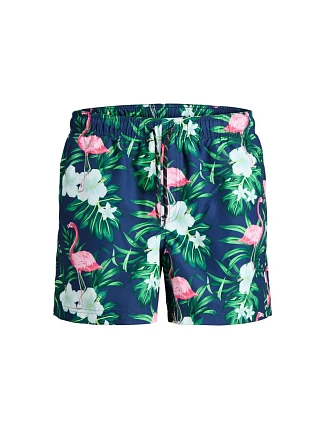 Jack&Jones pánske plavky JWHARUBA SWIM PRINTS SHORTS 12206537 NAVY BLAZER FLAMINGO Jack&Jones pánske plavky JWHARUBA SWIM PRINTS SHORTS 12206537 NAVY BLAZER FLAMINGO
