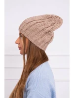 Fleecová čiapka Ida K320 tmavo béžová