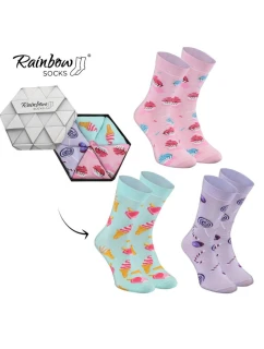Skarpetki Rainbow Socks Słodycze W Pudełku 3 Pary