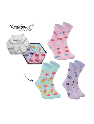 Skarpetki Rainbow Socks Słodycze W Pudełku 3 Pary