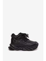 Sneakersy Damskie Skóra Naturalna GOE SS2N4036 Czarne