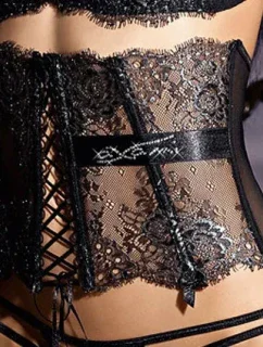 Podväzkový pás Carmen V-3002 čierna - Axami