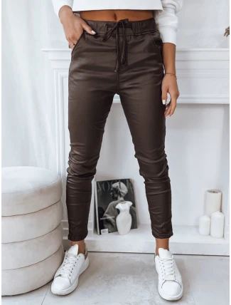 Dámske nohavice LIZZY tmavohnedé FashionStreet UY1783 Dámske nohavice LIZZY tmavohnedé FashionStreet UY1783