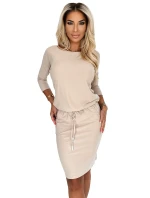 13-161 Športové šaty s vreckami a viazankou - BEAN