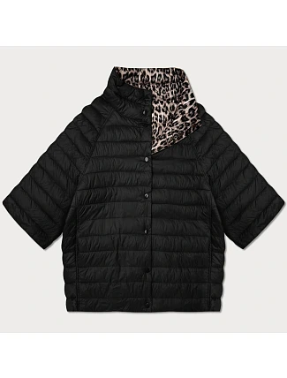 Dámska plus size bunda Goodlookin 3/4 rukáv čierna/panther (M6-6308-1)