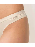 Dámske tangá Aura Spotlight High Leg string krémové - Triumph