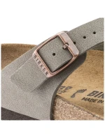 Dámske žabky Birkenstock Gizeh Stone Birko-Flor narrow grey (0043393)