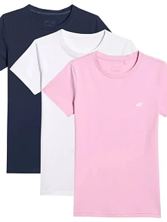 Dámske tričko (SET 3 tričiek) 4F 4FWMM00TTSHF3306-10S-20S-56S