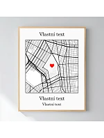 Personalizovaný magický fotob obraz v ráme – 40x50 – mapa Personalizovaný magický fotob obraz v ráme – 40x50 – mapa