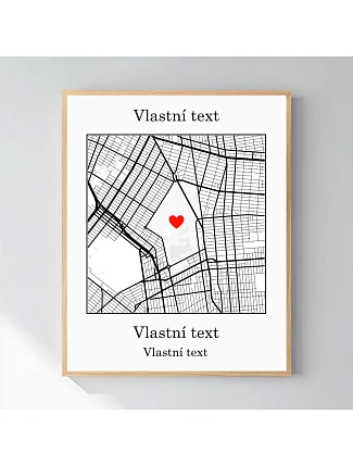 Personalizovaný magický fotob obraz v ráme – 40x50 – mapa Personalizovaný magický fotob obraz v ráme – 40x50 – mapa