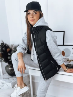Dámska prešívaná vesta MARIN čierna FashionStreet TY3371