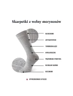 Dámske rebrované ponožky Steven art.130 Merino