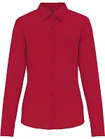 Kariban K 549 Popelínová blúzka „Jessica“ s dlhým rukávom 20.K549 classic red