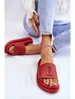 Damskie Klapki Big Star LL274430 Czerwone