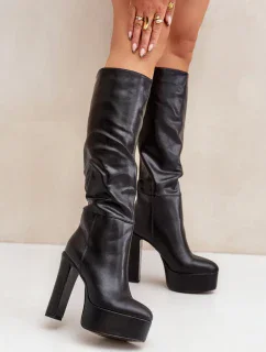 Čižmy na podpätku model 204663 Step in style