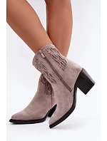 Dámské boty na podpatku na zip model 232071 Step in style