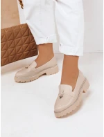 Dámske béžové mokasíny LOAFELIA FashionStreet ZY0606