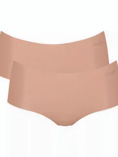 Dámske nohavičky ZERO z mikrovlákna 2.0 Krátky 2P - BROWN - Ssv. hnedá 00ME - SLOGGI