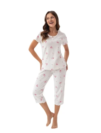 Dámske pyžamo Luna 386 v plnej dĺžke S-2XL