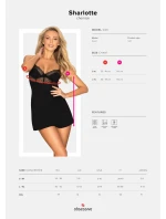Krásna košieľka Sharlotte chemise - Obsessive Krásna košieľka Sharlotte chemise - Obsessive