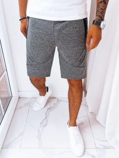 Pánske tmavosivé teplákové šortky FashionStreet SX2237