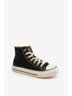 Trampki Damskie Wysokie Big Star NN274283 Czarne